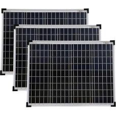 Solartronics Solar Panels 50 Watt 668x508x35 mm Polycrystalline Solar Panels Pack of 3