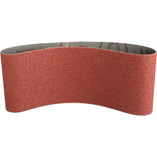 Klingspor 4489 Sanding Belts for Hand Belt Sander for Wood, Metals, NE Metals BH|LS309XH|80|S|F5|105X620 - Contents: 10 Pieces