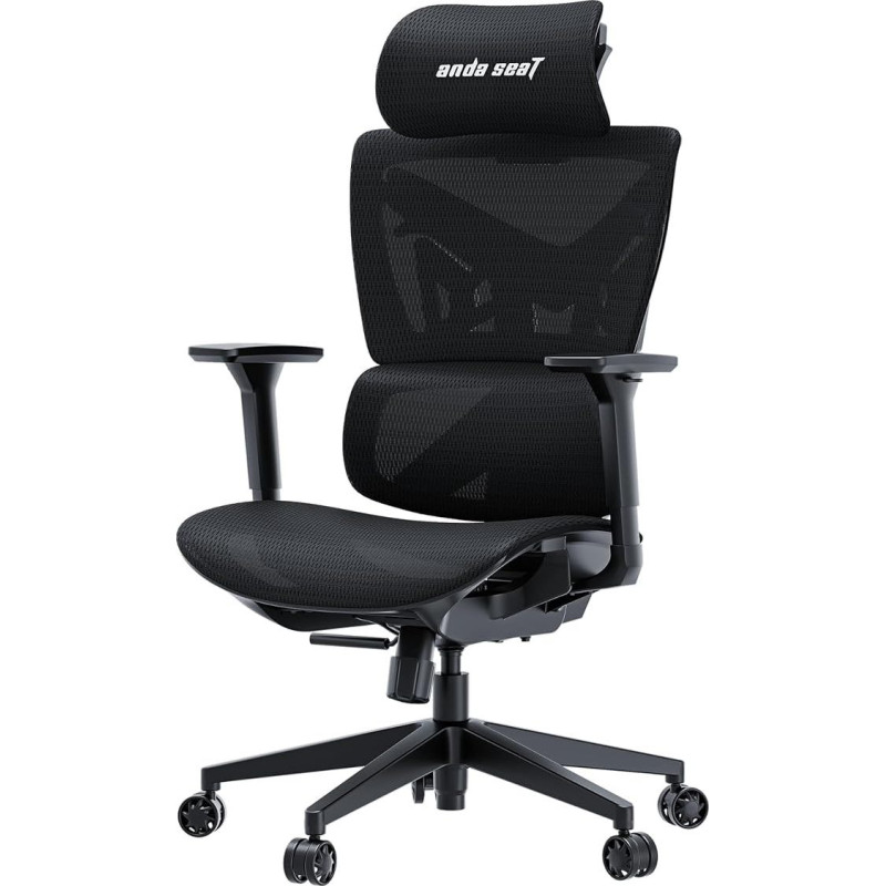 Anda Seat X-Air Mega Mesh Gaming Chair for Adults - Ergonomic Mesh Office Chair with 3D Armrests, 3D Headrest, Lumbar Support, Recliner Chair, High Backrest - Comfortable Robust