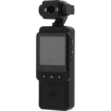 Jectse 1080P-Vlogging-Kamera, Taschenkamera mit um 360 Grad Drehbarem Objektiv, Farb-LCD-Bildschirm, mit Klemme, Tragbarer WiFi-Video-Camcorder mit Bewegungserkennung für Reisen und