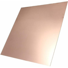 Plokščias lakštas 1 gabalas vario plokštė su mechaniniu elgesiu ir šiluminiu stabilumu, storis nuo 0,3 mm iki 8 mm, 100 mm x 100 mm, 99,9 % gryno vario lakštas Kvadratinės medžiagos (Dydis : 8 x 100 x 100 m