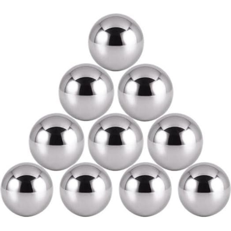 Generisch rutulinių guolių rutuliukai, tikslūs rutuliukai, 304 nerūdijančio plieno rutuliukai, guolių rutuliukai, skersmuo 10 mm (10 vnt.)
