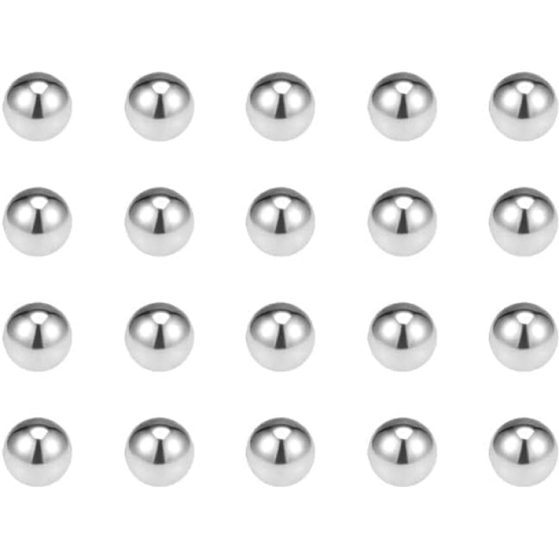 KYUEPONG Lagerkugeln,Stahlkugel, 50–500 Stück Lagerkugeln, Präzisionskugeln aus Edelstahl 304, 2 mm, 2,5 mm, 3 mm, 3,5 mm, 4 mm, 4,5 mm, 5 mm(4mm 50pcs)