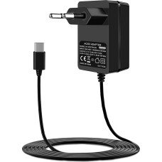 Miuzei 5.1V 5A Power Supply for Raspberry Pi 5 27W USB-C Type C Power Supply: 100-240V 50/60 Hz, PD GaN Adapter for Raspberry Pi 5 4GB/8GB, Protection Against Overvoltage and Overcurrent 1.2 m Cable