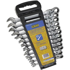 12-ties dalių maulsčiukų rinkinys su ratukais ir lanksčiu paviršiumi, idealiai tinkantis darbams didelėse patalpose ir mechaniniam remontui.