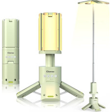 Telescopic Rechargeable Camping Lamp, 14000 mAh LED Lantern, 6000 LM, IPX5 Waterproof, Portable Magnetic Lamp with Dimmable Modes for Camping, Construction Site, Emergencies and Outdoor Use