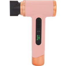 Belaidis plaukų džiovintuvas, nešiojamasis įkraunamas USB plaukų džiovintuvas su keliais režimais, kelioninis plaukų džiovintuvas su 360° pasukamu antgaliu, šaltu ir karštu vėju, skirtas kolegijos bendrabučiui, 200 W (rožinis)