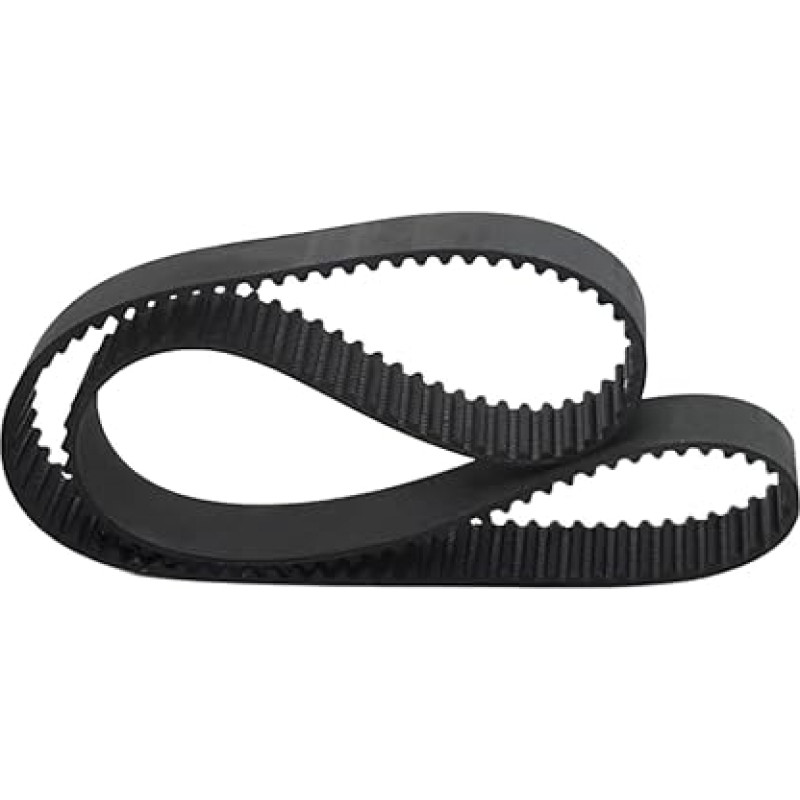 Toothed Rubber Drive Belt, 1pc S5M-380 Arc Teeth Rubber Timing Belt, Width 10-25 mm, Power Transmission Synchronous Belt for Conveyors, Textile Equipment (Width 18 mm)