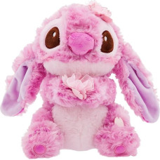 Disney Store Official - Lilo & Stitch - Stitch - Cuddly Toy - 28 cm / 10 Inches - Sakura Collection - Pink Alien Cuddly Toy with Cherry Blossom Details - Suitable from Birth - From 0 Years