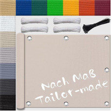 Ufamiluk Sun Sail 2 x 3 m Mini Large Small Waterproof Patio Wind Protection Awning Fabric Privacy Screen Balcony Fabric for Balcony Patio Swimming Pool Canopy Taupe