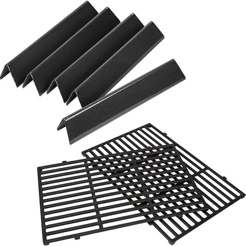 GFTIME 38,9 cm Aromatizatoriaus juosta ir 44,5 x 30 cm ketaus kepimo grotelės, skirtos 