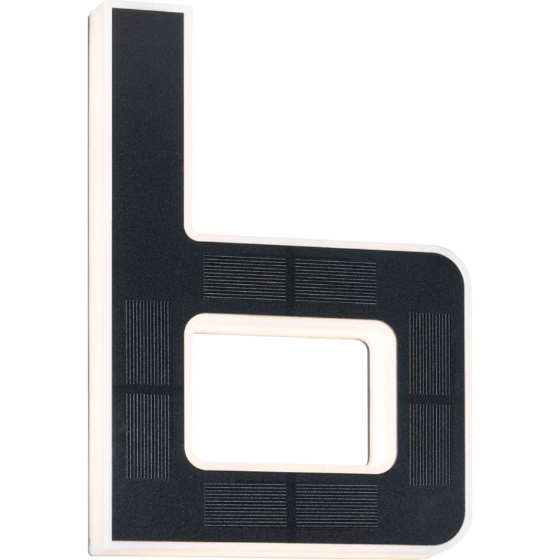 Paulmann 94651 LED Solar House Number B IP44 Warm White Battery Changeable Including 1 x 0.2 Watt Solar Light Plastic Solar Light 3000 K Black One Size
