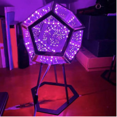 Infinity Dodecahedron Light, USB 3D Cube Light, LED Desk Table Lamp Light, Gaming Light, Atmospheric Night for Home Decoration