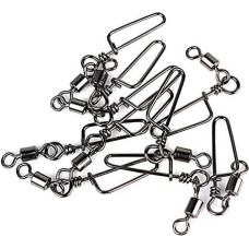 Z&S 100 vnt. pakrantės fiksatorius Snap Fishing Swivels didelio stiprumo vario nerūdijančio plieno sūrus vanduo 15lb iki 150lb