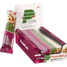 Powerbar Natural Energy Cereal Raspberry Crisp 18x40g - Veganer Kohlenhydrat Energie Riegel + Magnesium
