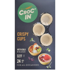 CROC'IN - Cute premium dough bowls for filling - Tart base for sweet pieces - Handmade - 24 pieces