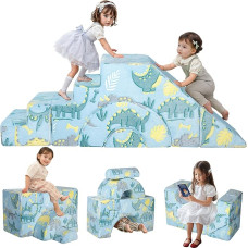 MeMoreCool Children's Sofa Play Sofa, Modular Foam Fancy Play Sofa, Baby Sofa Bed, Cuddly Corner Ideal for Children's Room or Playroom, Mini Sofa