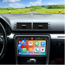 8 Core 6+128G Android 13 Car Radio for Audi A4 S4 RS4 8E B6 B7 2000-2009 with Carplay Android Car, 9 Inch Touchscreen Radio with Intelligent Voice Bluetooth WiFi GPS FM/RDS 36EQ Network Radio SWC