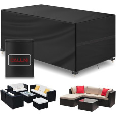 Callni Cover for Garden Furniture, Protective Cover, 600D Waterproof and Weatherproof Tarpaulin for Garden Furniture Sets, Garden Lounge