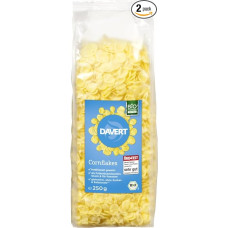 Davert Organic Corn Flakes without Salt and Sugar Gluten Free (2 x 250 g)