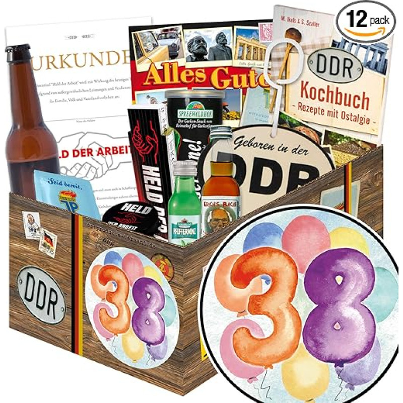 38-ojo gimtadienio dovana / DDR dėžutė vyrams / 38-asis gimtadienis