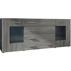 Komoda Grömitz V2, juoda matinė / Avola-Anthracite