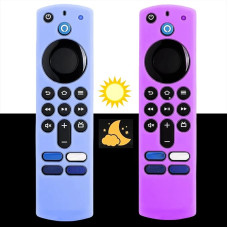 Silikon-Fernbedienungsabdeckung, Ersatz für Smart HD Streaming 3. Generation, 4K-Fernbedienung, rutschfest, waschbar, Schutzhülle mit Umhängeband, 2 Stück