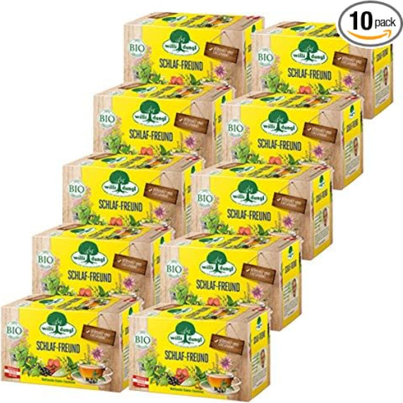 Willi Dungl Schlaf-Freund Organic Herb Fruit Tea Pack of 10