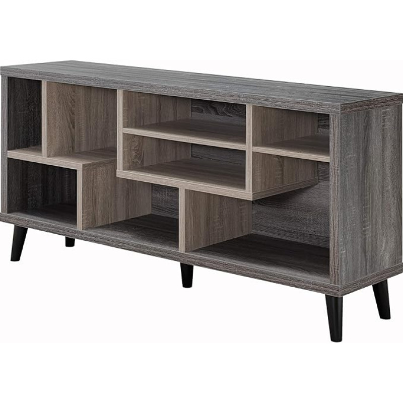 NAMAI: Inside + Out TV-Ständer, Used-Look, Grau und helle Eiche