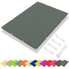 IOAOI 2x2m saulės atspalvio burė Vandeniui atspari 95 % UV bloko stačiakampė saulės atspalvio burė Sodo baldakimas su nemokama virve Kvadratinė saulės atspalvio burė lauko terasai balkonui Vejos