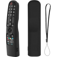 Silikoninis nuotolinio valdymo pulto dangtelis, suderinamas su LG AN-MR24GA/MR23GA/MR22GN/MR21GN, magiškas LG televizoriaus nuotolinio valdymo pulto dangtelis, apsaugantis nuo įbrėžimų ir turintis nuotolinio valdymo kilpą