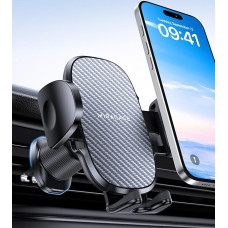 Miracase 2025 Car Phone Holder 【Widened Sturdy Steel Hook】Air Vent Phone Holder for Car, 360° Rotation, One Button Unlock, Phone Holder for iPhone, Galaxy, All 10.2