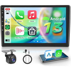 【4+64G】 Hodozzy Carplay Autoradio für Citroen C5 2008-2017 Android Autoradio mit Navi,10 Zoll Touchscreen mit Android Auto/Mirror Link/WiFi/GPS/RDS/FM/Bluetooth/USB