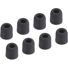 8 vnt. 4,7-5,5 mm putų pakaitinių ausinių antgalių mažas dydis, skirtas juodoms ausinėms