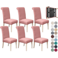 SPRINGRICO 6 pakuotės valgomojo kėdžių dangteliai su saugos diržu, 