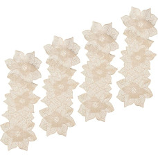 WEKADRIN Hitzebeständige Tischsets 4er-Set Böhmische Tischsets Mit Blumenmotiv