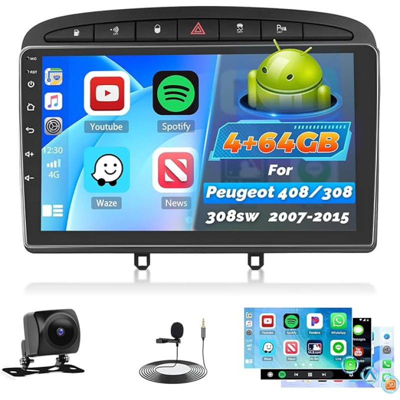 Roinvou 4+64G automobilinis radijas 