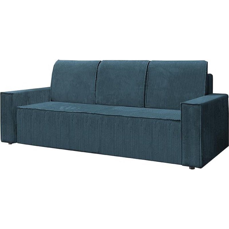 KIER FURNITURE Sofa su miego funkcija, 236 cm ilgio, 236 cm ilgio, svetainės sofa su lovos dėže, didelės poilsio zonos 143 x 200 cm, 