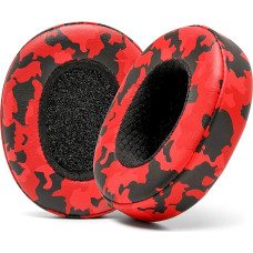 WC Wicked Cushions Extra Thick Earpads for Skullcandy Crusher/Evo/Hesh 3 Headphones & More | Improved Durability & Thickness for Improved Comfort and Noise Isolation | Red Camo