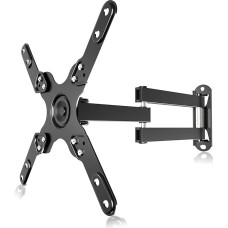 MA1339 TV Wall Mount Swivelling Universal Wall Mount TV for 13-39 Inch LED LCD Flat Curved Screen TV up to 15 kg Max. VESA 200 x 200 mm TV Mount