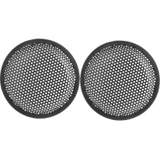 6.6 inch Metal Mesh Round Car Woofer Cover Speaker Grill Black 2 Pcs