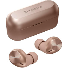 Technics EAH-AZ40M2EN Wireless Earphones with Noise Cancelling, Multipoint Bluetooth 3 Devices, Comfortable In-Ear Headphones with Integrated Microphone, Rose Gold