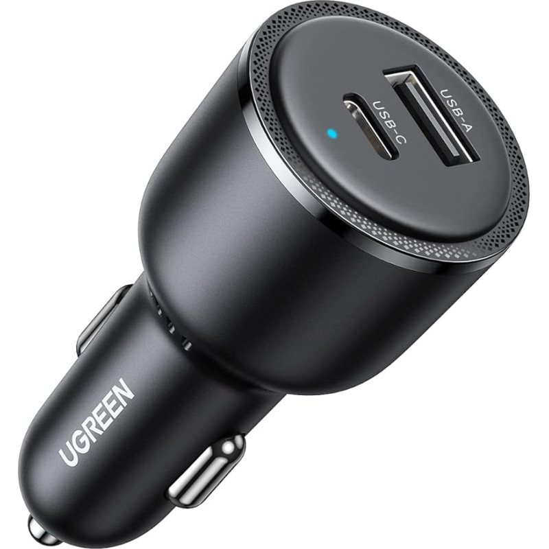 UGREEN Cigarette Lighter USB 63W 45W + 18W USB C Car Charger USB C 12V PPS Compatible with iPhone 16/16 Pro/16 Pro Max/15/15 Pro/15 Pro Max/14/13/12, MacBook Air, S24 GPS Navigation etc.