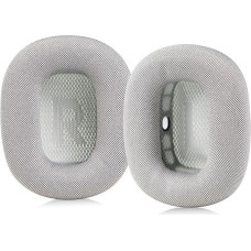 Sinowo Ear Pads Replacement Ear Pads for AirPods Max Headphones, Ear Pads with Mesh and Noise Isolating Memory Foam (Silver)