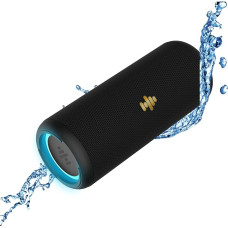 SOUNDLIVING Move Bluetooth Speaker, Waterproof Speaker with 15 Hours of Playback, Portable Music Box, Bluetooth, Bluetooth Speaker LED Function, Speaker with AUX Connection