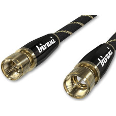 bivani SAT Antenna Cable 1 Metre Premium F-Connector Coaxial Cable Satellite TV Radio DVB-T DVB-T2 DVB-C DVB-S DVB-S2 Full HD UltraHD UHD HDTV TV Elite Series 1 m