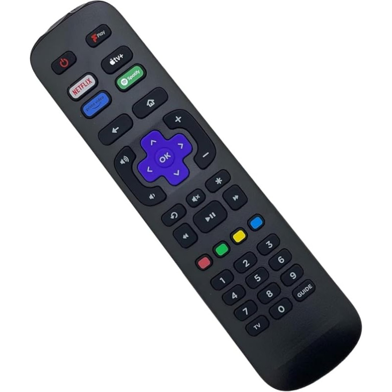 Generic Replacement TV Remote Control Compatible with Sharp Roku Ready HD Smart LED Freeview, Apple TV, Netflix, Spotify, Prime Video Buttons