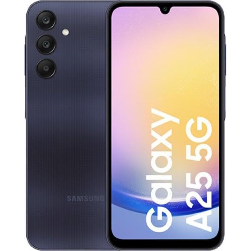 Samsung Galaxy A25 (A256) Dual 5G 128 GB 6 GB RAM (Fantasy Blue) Black Blue