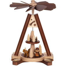 Saico Wooden Christmas Pyramid, 2 Colours, 24 cm