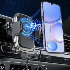 15 W Fast Wireless Charger Car, Comius Sharp Mobile Phone Holder Car with Charging Function, Compatible with Most Brands of Mobile Phones